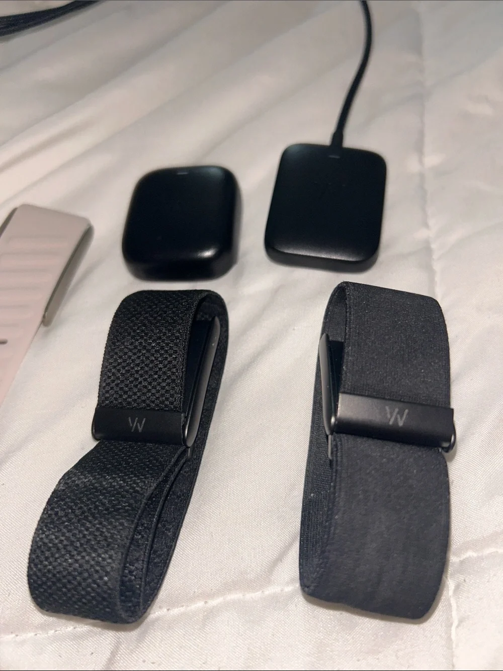 Whoop Fitness Tracker Bands and Sensors - Black and Light Gray